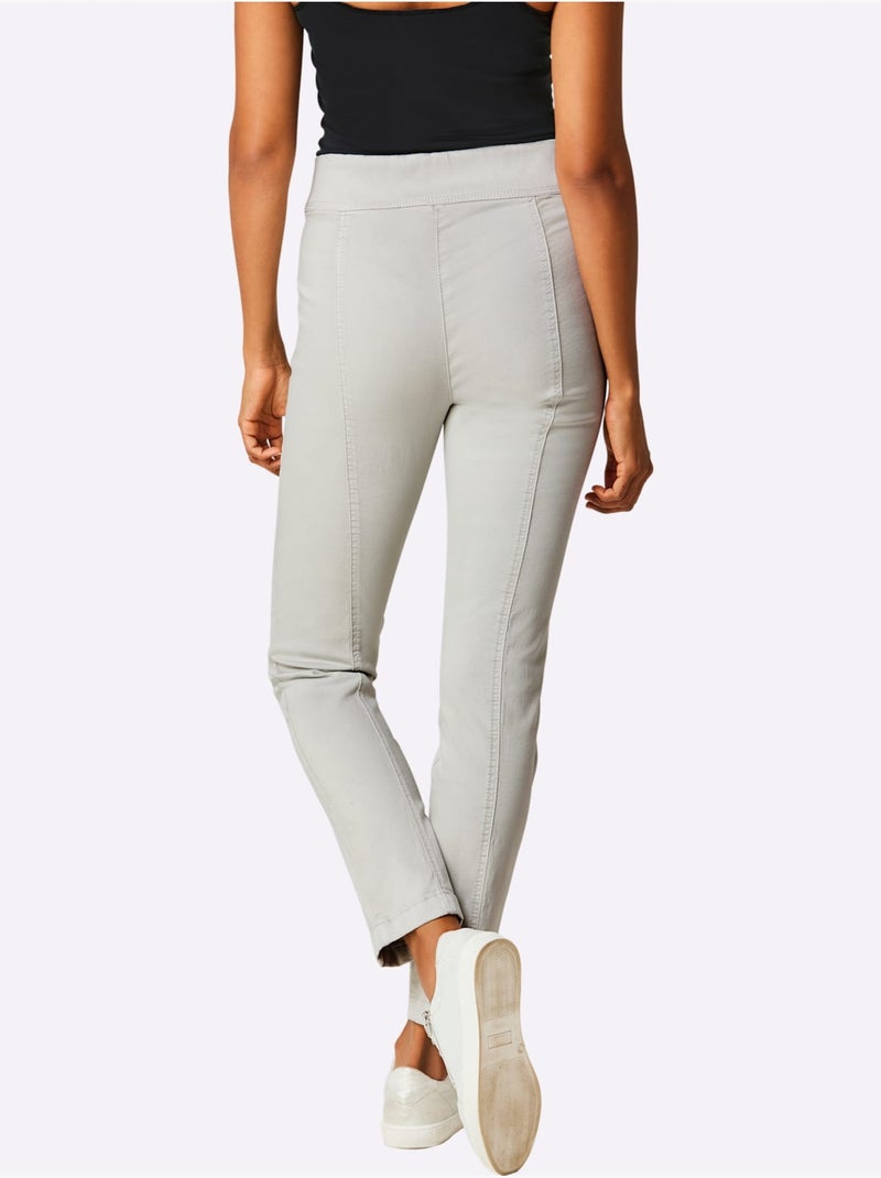 Jean Très Extensible - Taille Courte - Helline Gris clair - Kiabi
