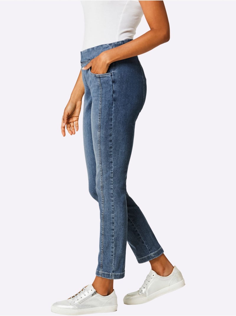 Jean Très Extensible - Taille Standard - Helline Bleu jean - Kiabi