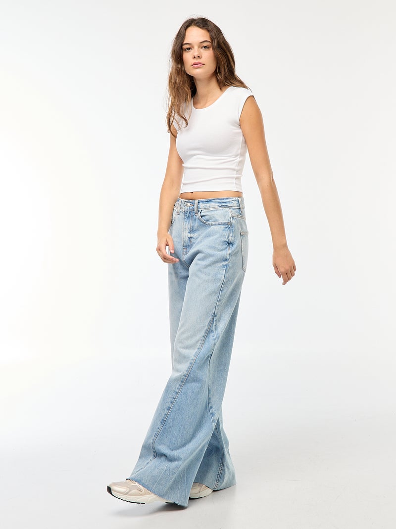 Jean wide fit Bleu - Kiabi