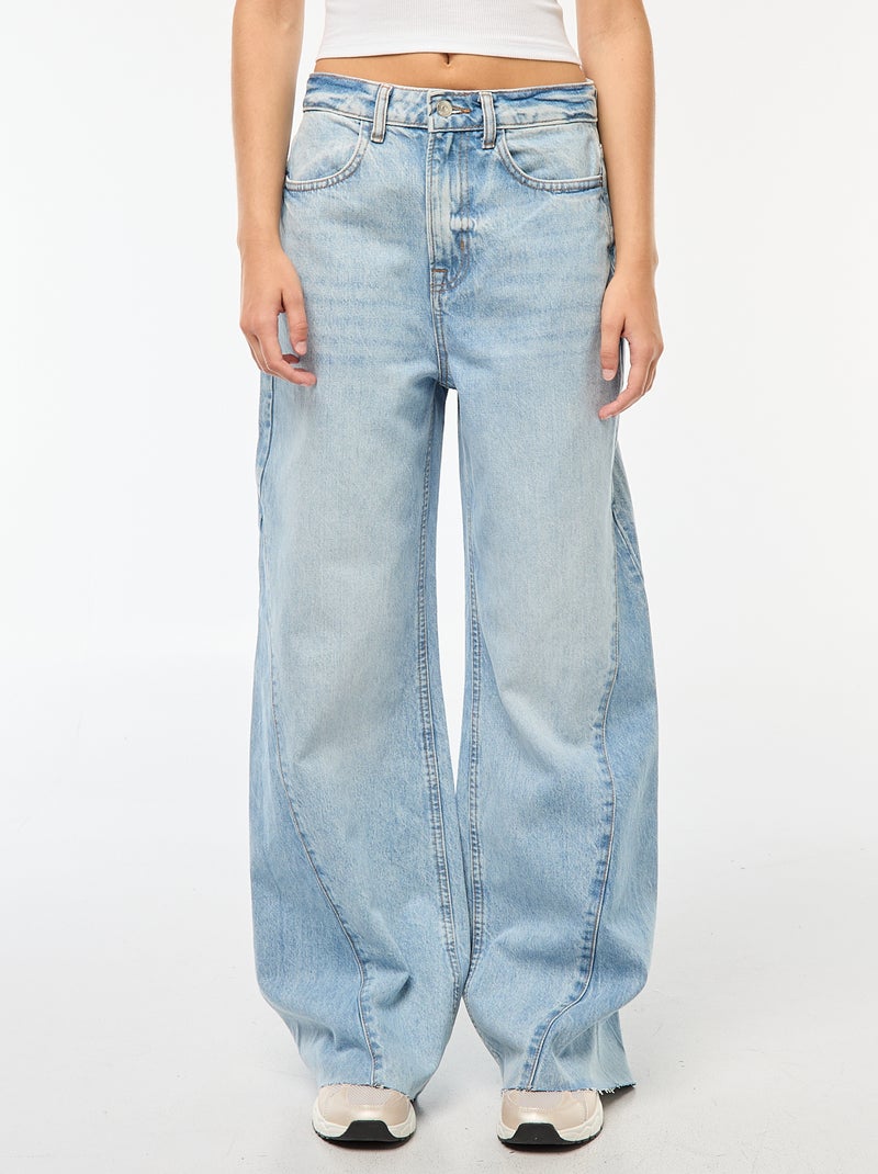 Jean wide fit Bleu - Kiabi