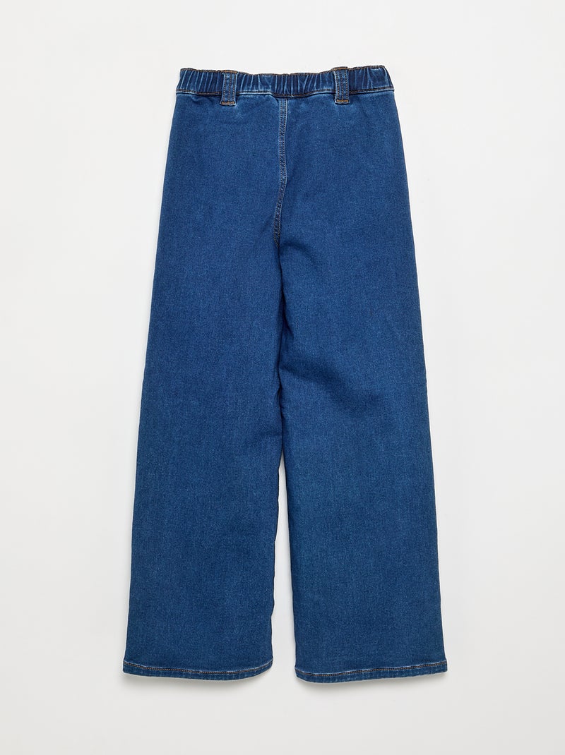 Jean wide leg - collection facile à enfiler Bleu - Kiabi