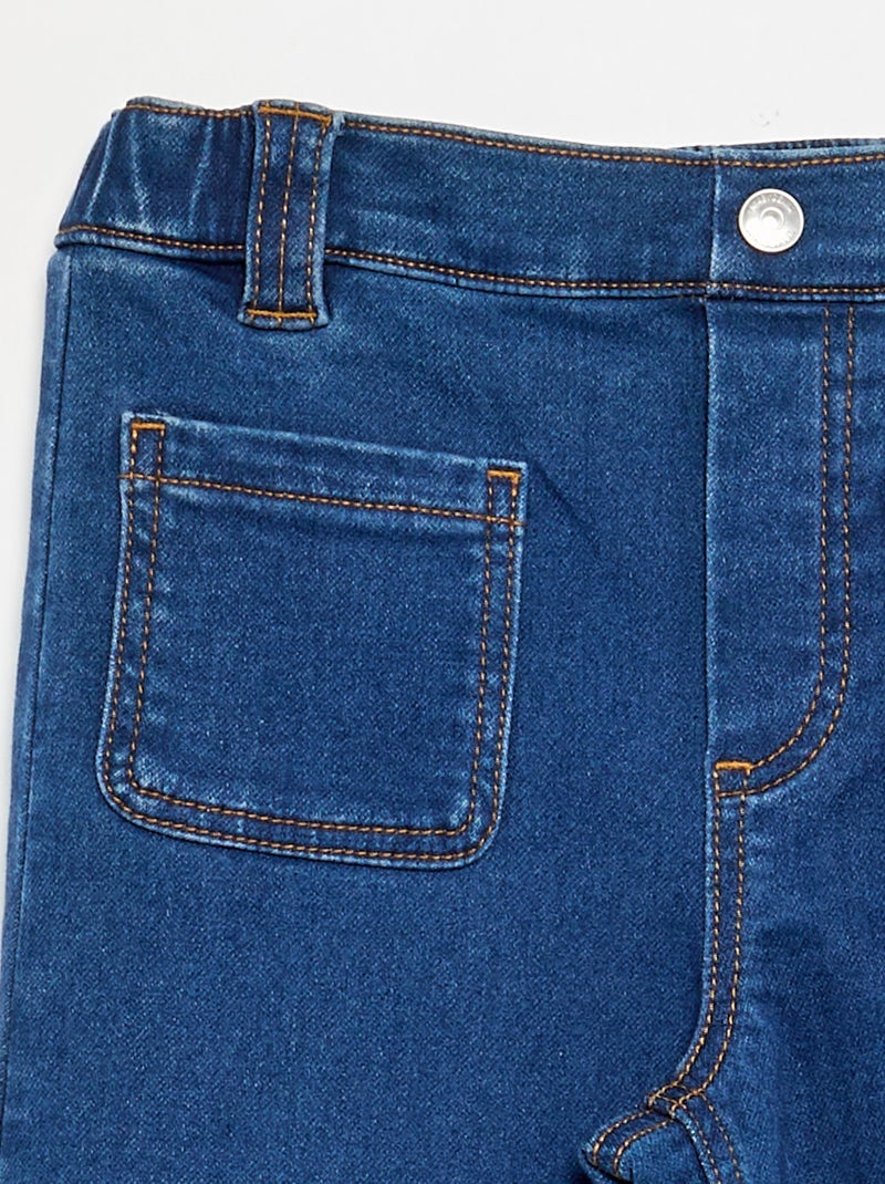 Jean wide leg - collection facile à enfiler Bleu - Kiabi