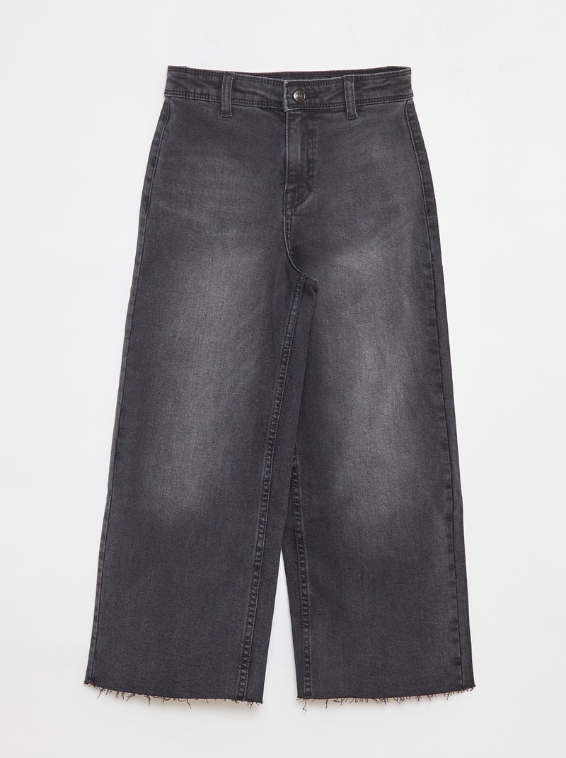 Jean wide leg - Coupe + confortable Gris - Kiabi