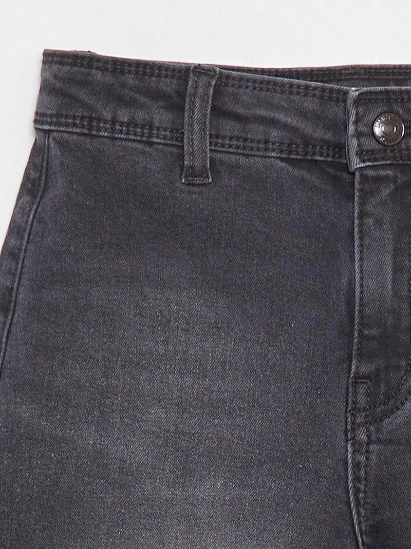 Jean wide leg - Coupe + confortable Gris - Kiabi