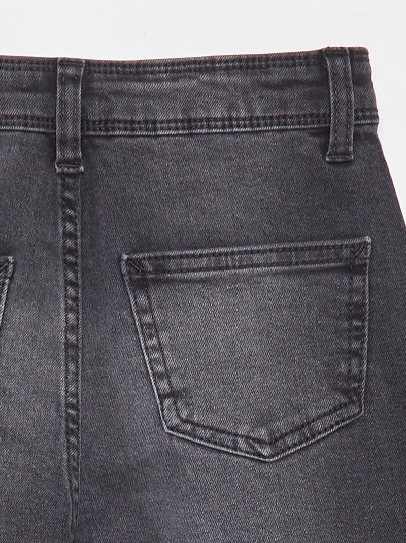 Jean wide leg - Coupe + confortable Gris - Kiabi