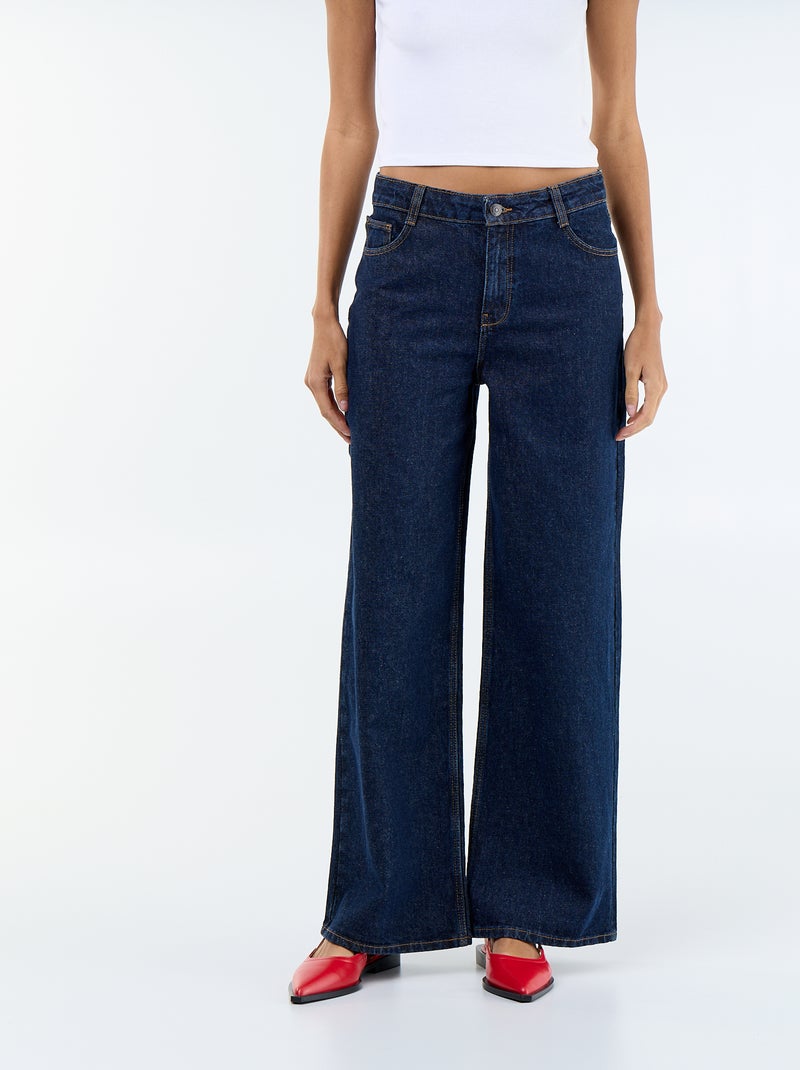 Jean wide leg - L30 Bleu - Kiabi