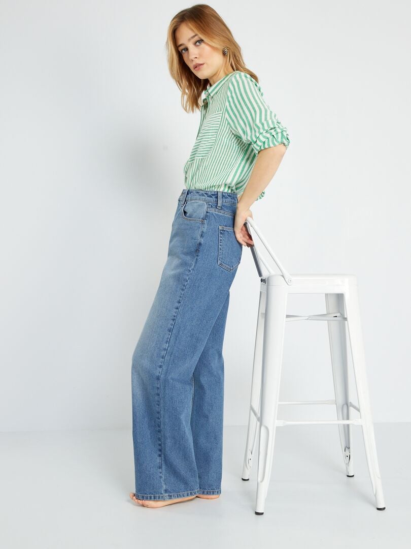 Jean wide leg - L32 Double stone - Kiabi