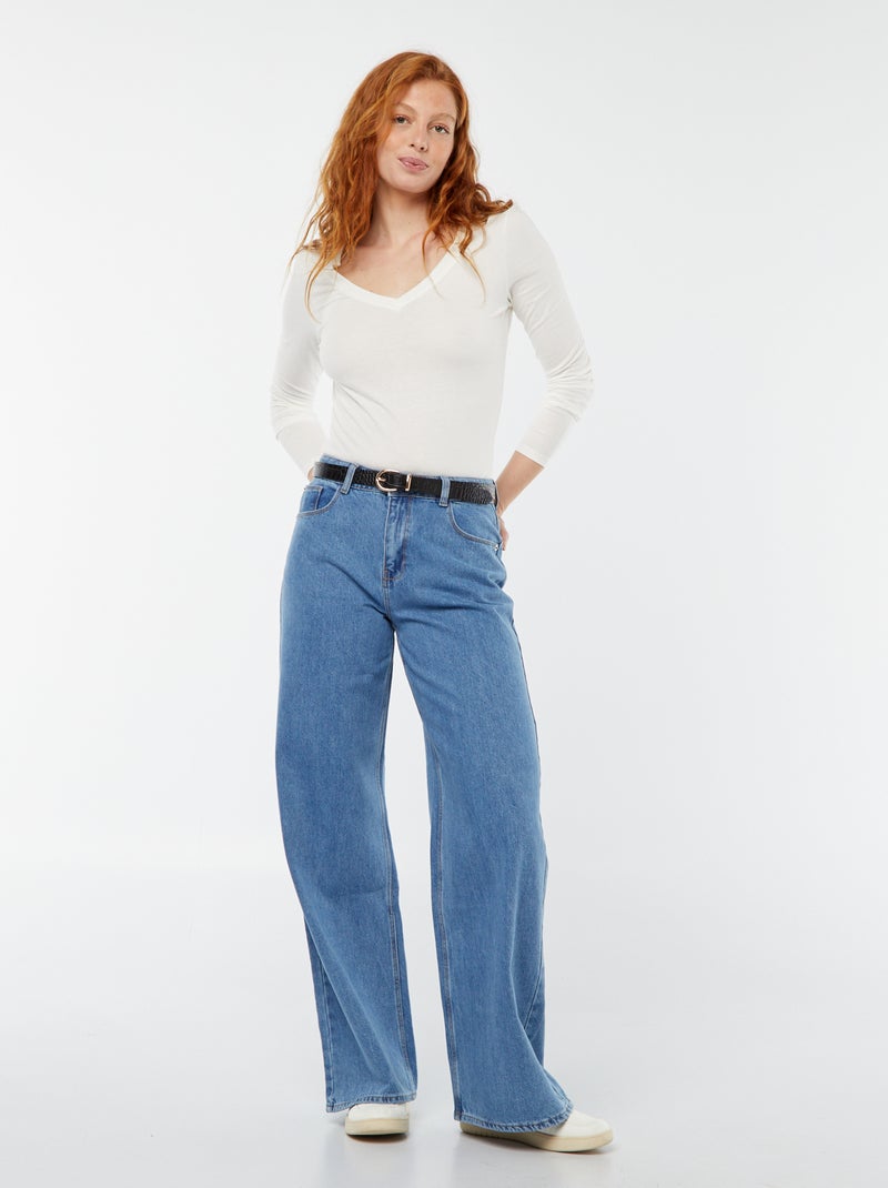 Jean wide leg - L32 Triple stone - Kiabi