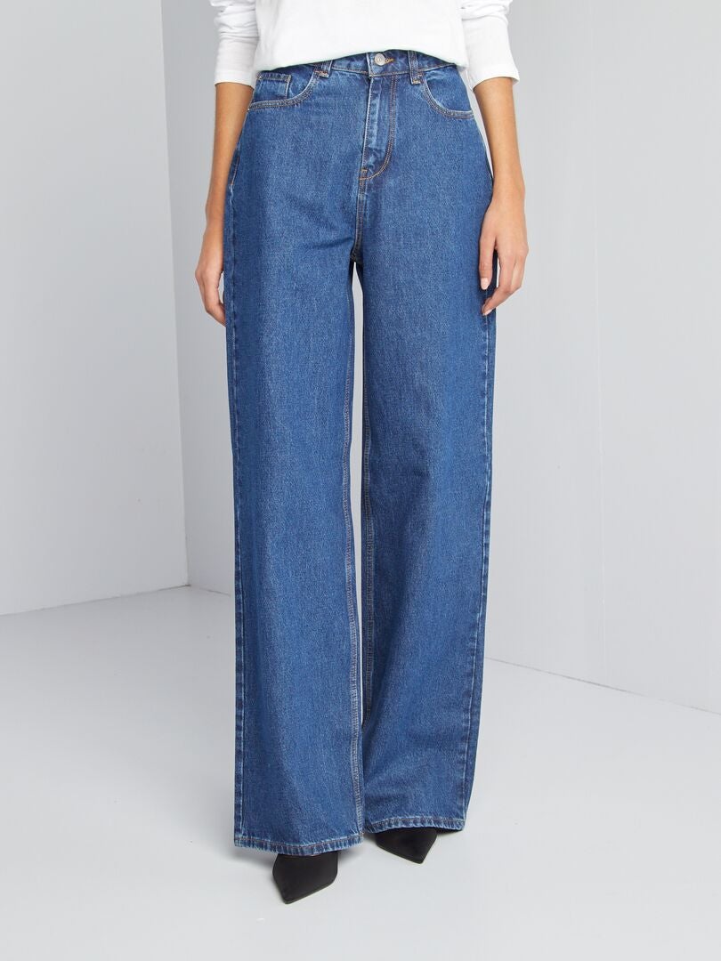Jean wide leg - L34 Stone - Kiabi