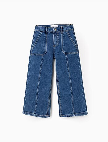 Jean Wide Leg avec Coutures Surélevées