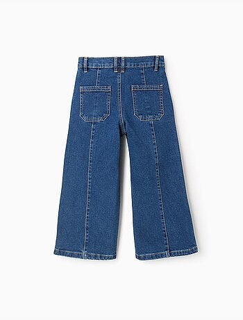 Jean Wide Leg avec Coutures Surélevées