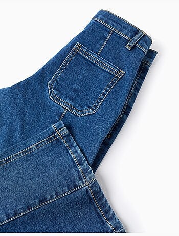 Jean Wide Leg avec Coutures Surélevées