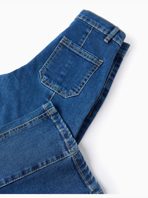 Jean Wide Leg avec Coutures Surélevées - Kiabi