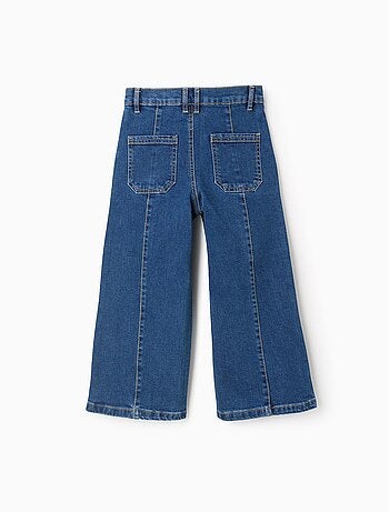 Jean Wide Leg avec Coutures Surélevées
