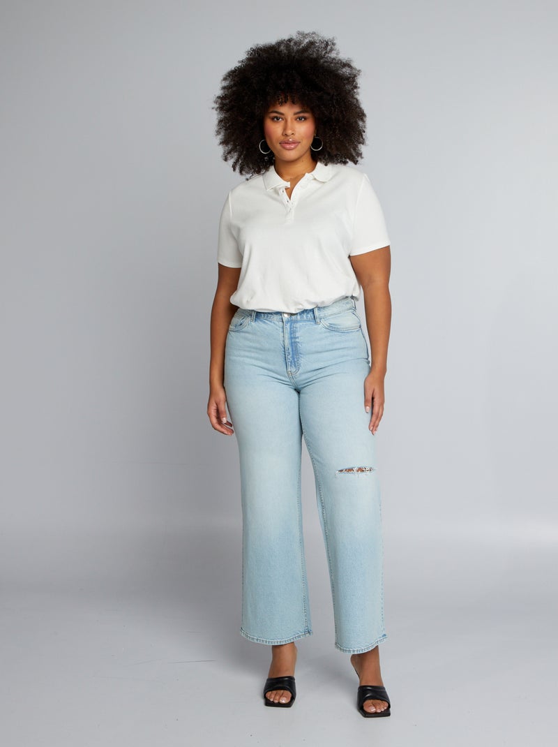 Jean wide leg Bleu - Kiabi