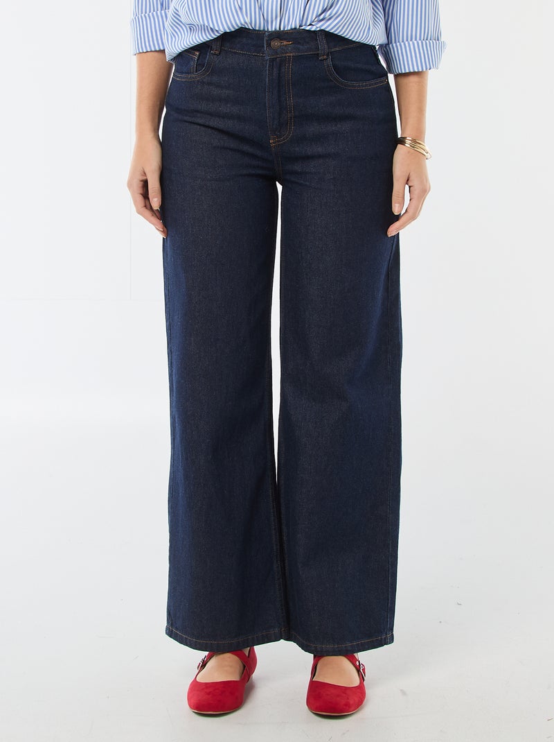 Jean wide leg Bleu - Kiabi