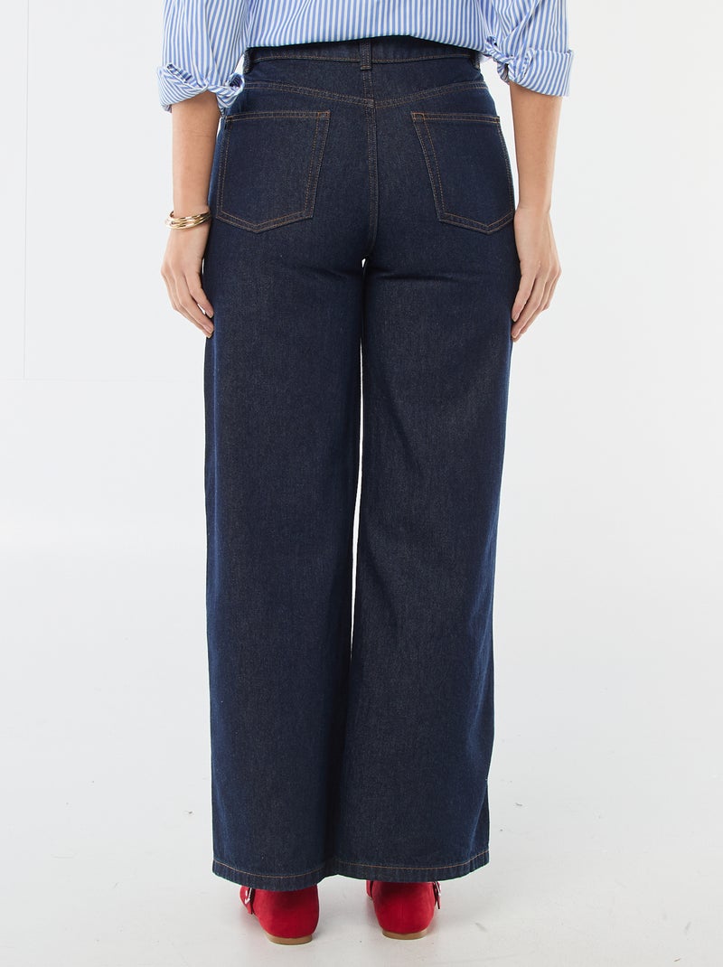 Jean wide leg Bleu - Kiabi
