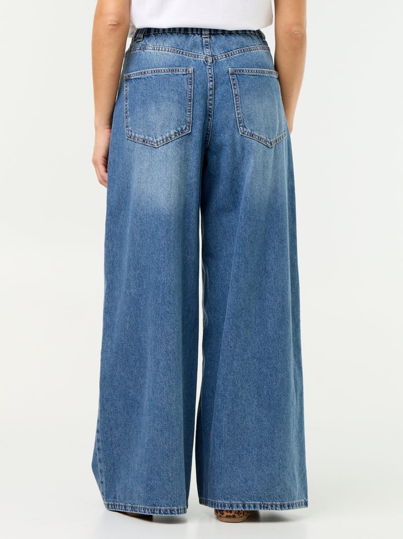 Jean wide leg Bleu - Kiabi