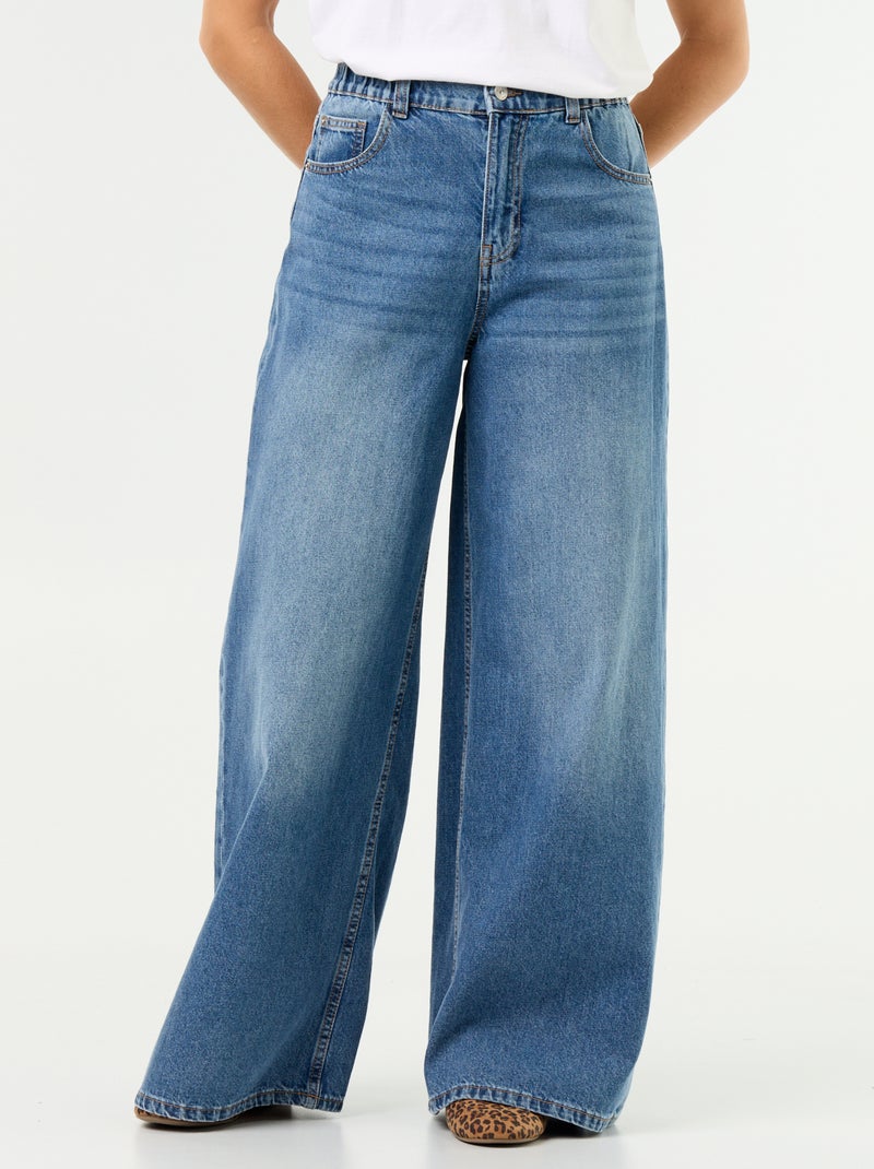 Jean wide leg Bleu - Kiabi