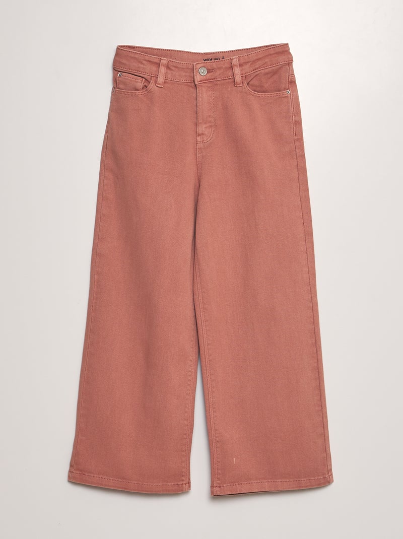 Jean wide leg coloré - Coupe + confortable Rose - Kiabi