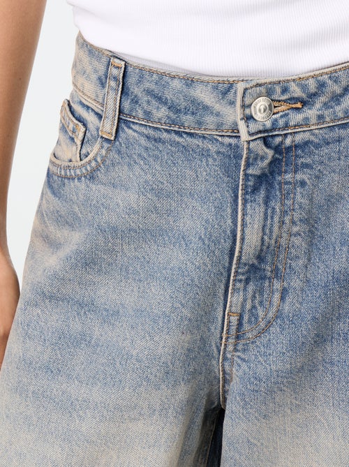 Jean wide leg / coupe large à motif - Kiabi