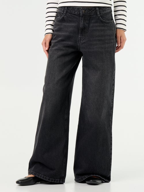 Jean wide leg / coupe large à motif - Kiabi