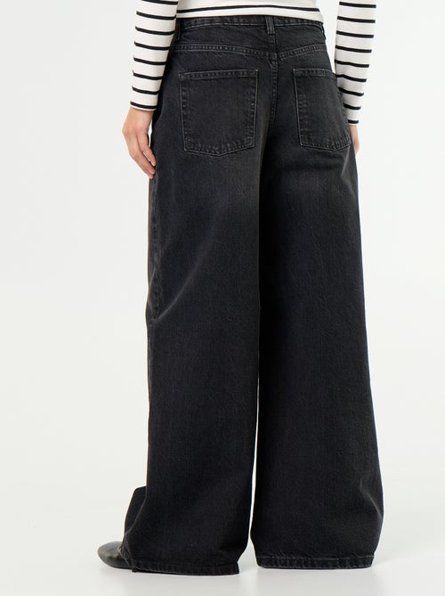 Jean wide leg / coupe large à motif - Kiabi