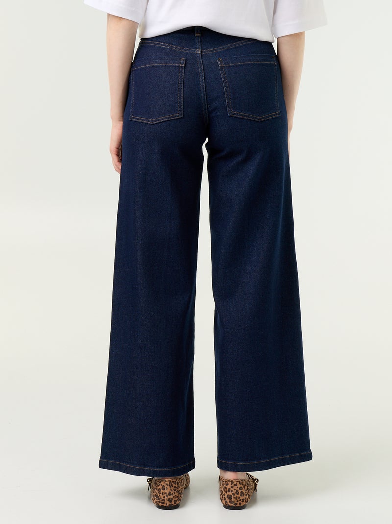 Jean wide leg / coupe large Bleu - Kiabi