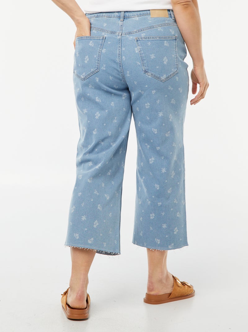 Jean wide leg cropped Triple stone - Kiabi