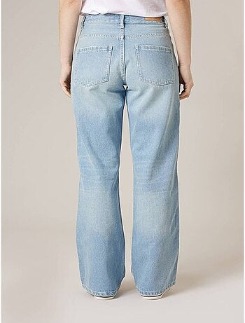 Jean wide leg femme 100% coton 'Deeluxe'