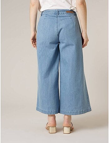 Jean wide leg femme 100% coton 'Deeluxe'