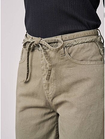 Jean wide leg femme 100% coton 'deeluxe'