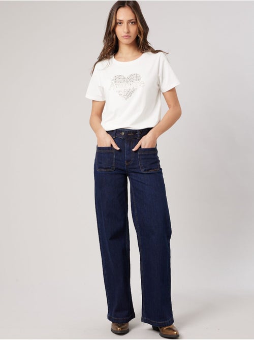 Jean wide leg femme 'deeluxe' - Kiabi Jean wide leg femme 'deeluxe' - Kiabi