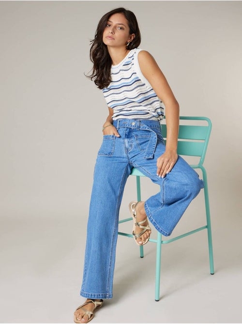 Jean wide leg femme 'Deeluxe' - Kiabi