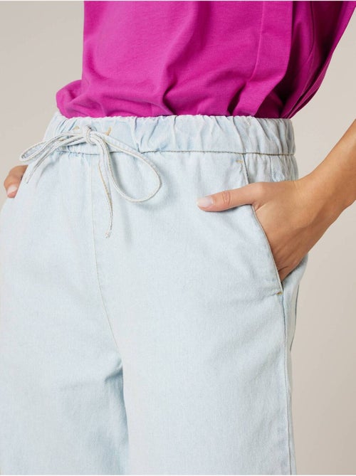 Jean wide leg femme en 100% coton 'Deeluxe' - Kiabi