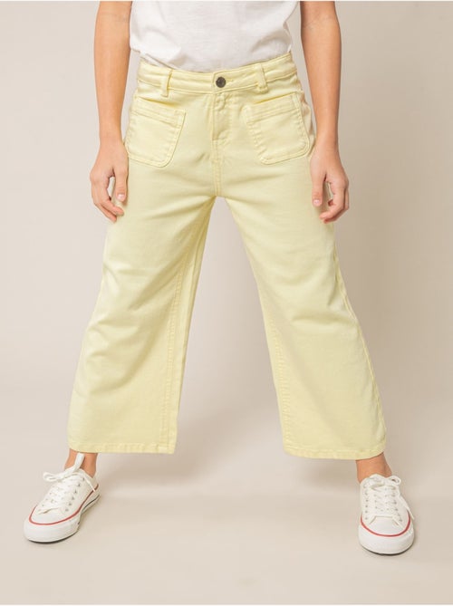 Jean wide leg fille 'deeluxe' - Kiabi
