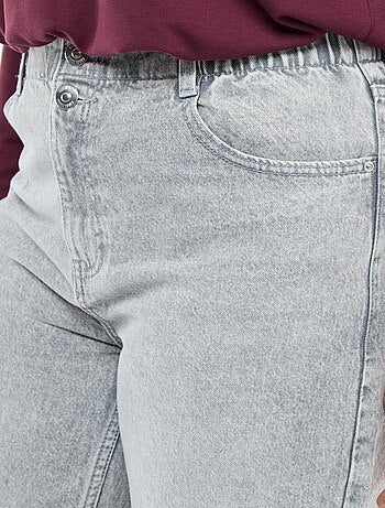 Jean wide leg fit / coupe large et taille élastique