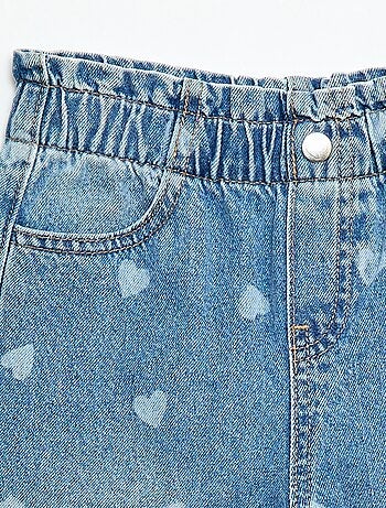 Jean wide leg imprimé fantaisie