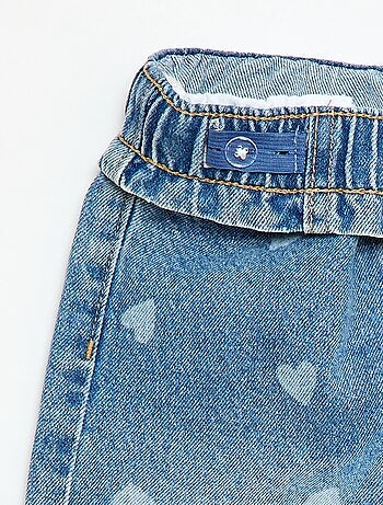 Jean wide leg imprimé fantaisie