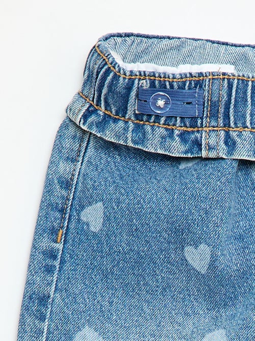 Jean wide leg imprimé fantaisie - Kiabi Jean wide leg imprimé fantaisie - Kiabi