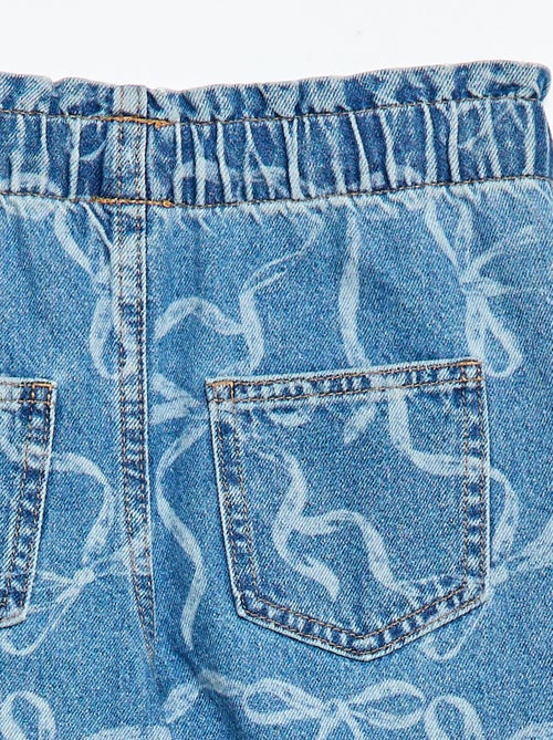 Jean wide leg imprimé fantaisie - Kiabi