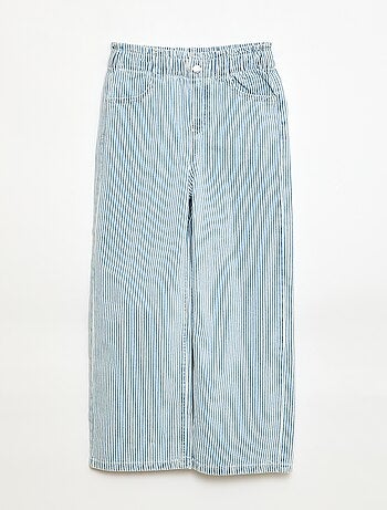 Jean wide leg imprimé fantaisie