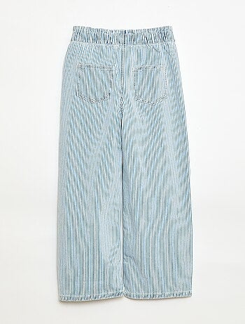 Jean wide leg imprimé fantaisie