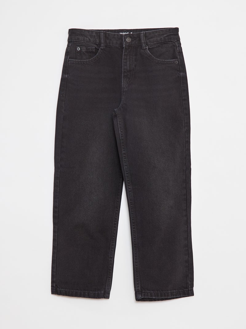 Jean wide leg Noir - Kiabi