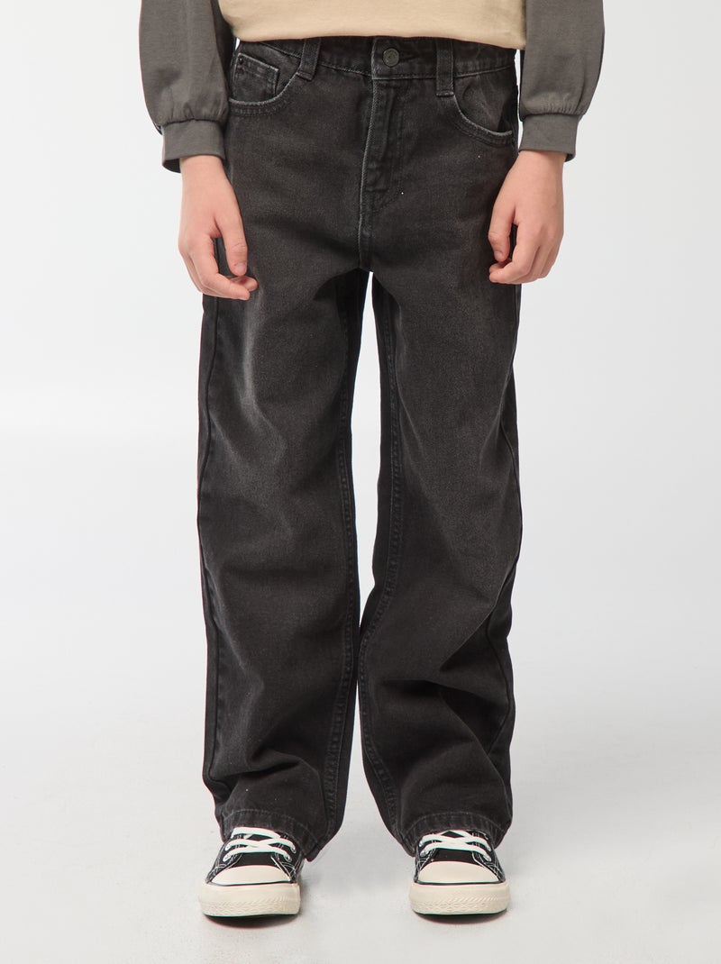 Jean wide leg Noir - Kiabi