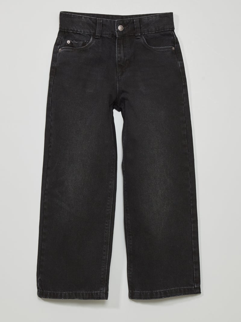 Jean wide leg Noir - Kiabi