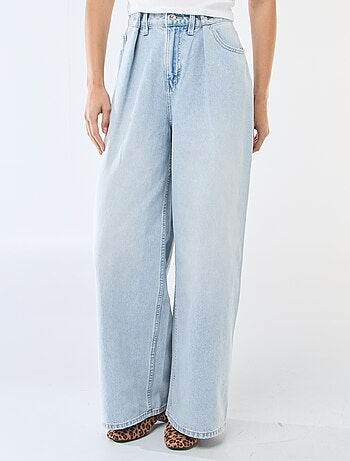 Jean wide leg taille haute