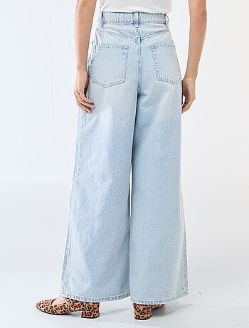 Jean wide leg taille haute