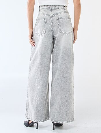 Jean wide leg taille haute
