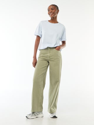 Jean Wide leg taille haute